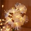 TaimeiMao 1.5M 10 LED Filo di Luci Decorative a Forma di Fiore, Filo di Luci a LED in Fibra Ottica,Luci Fiabesche Fiori,Decorative Interno per Camera da Letto, Matrimonio, Carnevale,Interni ed Esterni