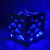 PixelLumens Lampada LED Cubo Diamante Miner - Luce Notturna Rossa per Gamer- Design Energia a Blocchi per Cameretta e Postazione Gaming - Idea Regalo Appassionati Videogiochi(DIAMOND)