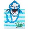 Rayson Asciugamano Poncho con Cappuccio per Bambini Telo da Mare Bambino Asciugatura Rapida Morbido Traspirante e Super Assorbente Vacanza al Spiaggia(Squalo Striato Blu)