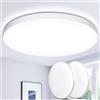 Swoieltr Plafoniera LED Soffitto 24W [2 Pezzi], Lampada da Soffitto 6500K 2000LM Ø28