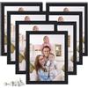 Giftgarden Cornice per Foto, Cornice 20x25, Cornici Foto Multiple da Parete e Tavolo, Cornice Nere, Decorazione per Casa, Ufficio, Set 7,Nera