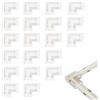 Clearhill Connettori a L a 2 pin 8 mm per strisce COB LED 20 confezioni - Giunzioni ad angolo retto 90°, monocolore senza soluzione di continuità 5V/12V/24V