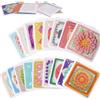 Mecctuck Set di 50 biglietti Granny Square con foto all'uncinetto, disegni per copertine personalizzate per adulti principianti