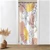 Uiiooazy Tenda Doccia Antimuffa, Tenda Doccia Piccola 90x180cm Rosa Boho Chic Tropicale Astratta Foglie di Palma Giungla Tende da Bagno Tessuto Lavabile Impermeabile Tende Vasca da Bagno con 6 Anelli