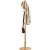 IBUYKE Appendiabiti Da Terra Con 8 Ganci, in Albero Della Gomma, Appendiabiti Fondo Rotondo, Per Corridoio, Camera Da Letto, Casa, Ufficio, Sciarpa, Borsa, Vestiti, Colore naturale WD-115