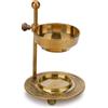Ajuny Porta Incenso Candela Tea Light Carbone Resina Riscaldata Bellissimo Design Regolabile D'oro per Arredamento Casa Fragranza Accessori Spirituali Regali