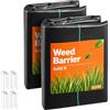 VEVOR Set Telo Pacciamante Anti Erbe Infestanti 2 pz 0,9 x 15,2 m, Tessuto Anti Erbacce da Giardino 90 g/m² in Polipropilene, Barriera Telo Pacciamante per Prato Serra Tessuto Anti Erbacce 2 pz