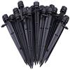 Axe Sickle Set di 50 emettitori a Goccia Perfetti per Tubi da 4 mm / 7 mm, Flusso d'Acqua Regolabile a 360 Gradi per Sistema di irrigazione.