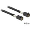 Delock SAS Kabel Delock Mini SAS HD x 4 36Pin SFF 8643 St/St 0.50m [83386]