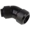 ALPHACOOL Raccordo a compressione Alphacool 45 gradi G1/4'' AG a tubo rigido OD 13mm Nero [17407]