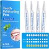 Generic Penna sbiancante per denti (4 penne), gel essenza sbiancante per denti, smacchiatore istantaneo, oltre 40 usi, formula professionale, efficace, indolore, nessuna sensibilità, adatta ai viaggi, sapore