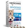 Vetocanis - Dentifricio per cani e gatti da masticare - Prodotto per la pulizia denti cane e gatto - Contro tartaro denti animali - Per cani e gatti di piccola taglia - Gusto Pollo - 30 pasticche