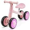 kk Kinderkraft Kinderkraft CUTIE FLASH, bicicletta educativa per bambini, senza pedali, ruote con luci a LED, design moderno, costruzione sicura, per bambini a partire da 1 anno, Rosa