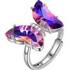 Aurora Tears, collana con ciondolo a forma di farfalla e cuore, in argento Sterling 925, ideale come regalo di nozze o compleanno per donne, Argento sterling