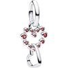 Amuefer Charm in Argento 925 per Bracciali e da Donna, Perle di Animali Gatti, Cani, Orme di Zampa, Uccelli, Elefanti, Pendenti di Perle, Regali di Compleanno per Famiglia e Amici, onesize, Argento