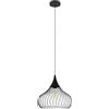 Eglo lampada a sospensione Staverton, 1 fiamma | vintage, industriale, retro, in acciaio, per tavolo da pranzo o soggiorno, nero, attacco E27