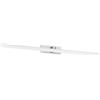 Eglo lampada da parete LED Verdello, lampada da parete in plastica bianca e cromata, lampada specchio da bagno, illuminazione per bagno e corridoio, bianco caldo - bianco freddo, IP44