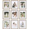 SHEFFIELD HOME Set di 9 cornici da parete per galleria, 27,9 x 35,6 cm, opaco fino a 20,3 x 25,4 cm, colore
