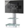 VCM Supporto TV con pavimento intermedio 32-70 pollici | VESA max. 600x400 | Supporto TV in alluminio | Supporto TV Dimensioni ca. H. 100 x W. 60 x D. x 44 cm | Supporto TV Tosal