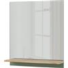 VICCO Specchio da bagno Vicco Marelle Verde/Artigianale 60 x 67 cm con ripiano, Model 54403