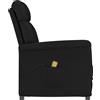 vidaXL Sedia da massaggio con cuscino nero 70,5 x 96,5 x 95 cm in Pelle finta