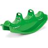 Dantoy - Dondolo e altalena per 3 persone - In plastica resistente - Con 3 posti - Prodotto in Danimarca - Verde coccodrillo