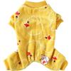 XIAOYU simpatico modello anatra corallo pile pet vestiti cane felpa con cappuccio cappotto felpe morbido pigiama vestiti invernali(M)