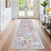 SHACOS Tappeto Runner Ingresso Vintage 60x180cm Tappeto Passatoia per Corridoio Grigio Antiscivolo Pelo Corto Tappeto Ingresso Interno Lungo per Corridoio, Salotto, Camera da Letto, Bagno