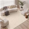 BEIMO Tappeto Moderno per Soggiorno 160x230 cm - Moquette 3D con Effetto Velluto Morbido, Antiscivolo e Lavabile in Lavatrice, Colore Sabbia Beige