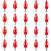 Jiotouhu Lampadina LED e14, lampadina rossa, cappuccio in plastica, 1W equivalente a 10W incandescente, non dimmerabile, per matrimoni, bar e decorazioni d'atmosfera per interni, 20 pezzi