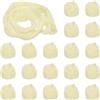 PATIKIL Tessuto per Fiori Calza, 20pz Nylon Calze Rete per Fiori Materiale Calze Seta Trazione per Fiori Fai-Da-Te Artigianato per Matrimoni Decorazione Domestica, Crema