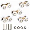 Lepidi 5 pezzi Rotelline Scorrevole Porta,Rulli per porte Finestre Scorrevoli,Ruota per Porta Scorrevole,Ruote di Scorrimento per porte scorrevoli,Ruota per Porta Scorrevole, per Accessori Doccia