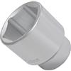 Aerzetix - C70937 - Chiave a bussola lunga 3/4 corpo 46mm x 68mm - chiave a cricchetto - con impronta esagonale 6 lati - in acciaio CR-V - finitura cromata