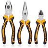 Ravytha 3 Pezzi Pinza Elettricista, Pinze Elettricista con Maniglia Ergonomico, Pinza a Becco Lungo, Taglio Diagonale, Pinze da Elettricista Universale, Kit Pinze per Riparazioni Domestiche