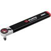 Wuerth WURTH - Chiave a cricchetto con attacco da 1/4, portainserti integrato a 6 bit, chiave reversibile con testa orientabile manuale, chiave extra piatta, chiave a cricchetto tascabile, serie limitata