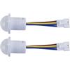 Durlo 2 pezzi 85-265 V PIR sensore a infrarossi interruttore mini sensore di movimento a infrarossi per installazione interna