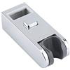 AUNMAS Supporto doccia quadrato regolabile, attacco per soffione doccia universale per barra scorrevole 30x15 mm, ABS cromato antiruggine, installazione senza fori, rotazione 360°