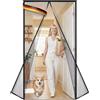 Door easy Zanzariera magnetica 140 x 250 cm [Robusta fibra di vetro e magneti extra forti] - zanzariere tende per finestre, porta balcone, porta finestra - fai da te attrezzi