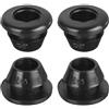 QUARKZMAN 10pz Occhielli Gomma 8mm Diametro Montaggio, per Tappi per Fori Gomma ID 5mm Occhielli Gomma per Cablaggio per Protezione Firewall Cavo Filo, Nero