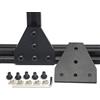 Iverntech - 4 staffe angolari a forma di T, colore nero, con 20 dadi a T M5+20 viti M5 + 1 chiave per slot standard da 6 mm, profilo di estrusione in alluminio serie 2020