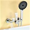 Auralum Miscelatore Doccia Ottone, Rubinetto Vasca da Bagno con Soffione Doccia, Miscelatore Vasca da Bagno con Supporto Soffione e Tubo Doccia