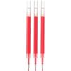MUJI - Set di 3 ricariche per penna a sfera con inchiostro gel liscio, punta fine da 0,5 mm, realizzate in Giappone (rosa)