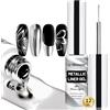 U-Shinein Gel per pittura metallica, nail art 3D Mirror Effect Gel per nail art, gel dipinto, per manicure fai da te, colore argento ultra brillante
