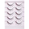 Holzsammlung Ciglia Finte con Cristalli Glitter, Ciglia Soffici in Fibra Drammatica con Strass Lucidi 3D Cat Eye Look 20mm, Riutilizzabili Lashes per Stage Party Matrimoni Vacanze Capodanno, 5 Paia