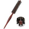 MOZEAT LENS Mini Spazzola a Setole per Barba da Uomo, 2,7 cm, Rotonda Con Setole di Cinghiale, per Asciugacapelli, Capelli Naturale Donne, Piccola