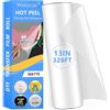 Welacer DTF Transfer Film Roll 33 cm x 100 m per sublimazione, fogli di pretrattamento trasparenti su entrambi i lati, carta PET per stampanti a getto d'inchiostro, stampa diretta (Hot & Cold Peel)