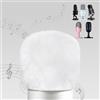 YOUSHARES Protezione antivento per microfono compatibile con Blue Yeti, Yeti Nano, A8M, HyperX SoloCast, Seiren Mini, e altri microfono USB ASMR, filtro peloso micro pop, colore bianco