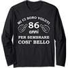 Regali di Compleanno Divertenti Regalo di Compleanno Per Uomo di 86 Anni Maglia a Manica