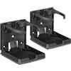Spurtar 2 portabevande per auto, pieghevole, portabevande per barche, accessori per camper, yacht, furgoni, camion, casa - adatto per la maggior parte delle dimensioni 60 - 100 mm zwart