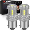 KATUR 1156 BA15S 1141 7506 P21W LED Lampadine 12 Pezzi 3020SMD Chipset 2800 Lumen Utilizzati per Luce di retromarcia, Luce Posteriore, Luce Freno, 6500K Xenon White (Confezione da 2)